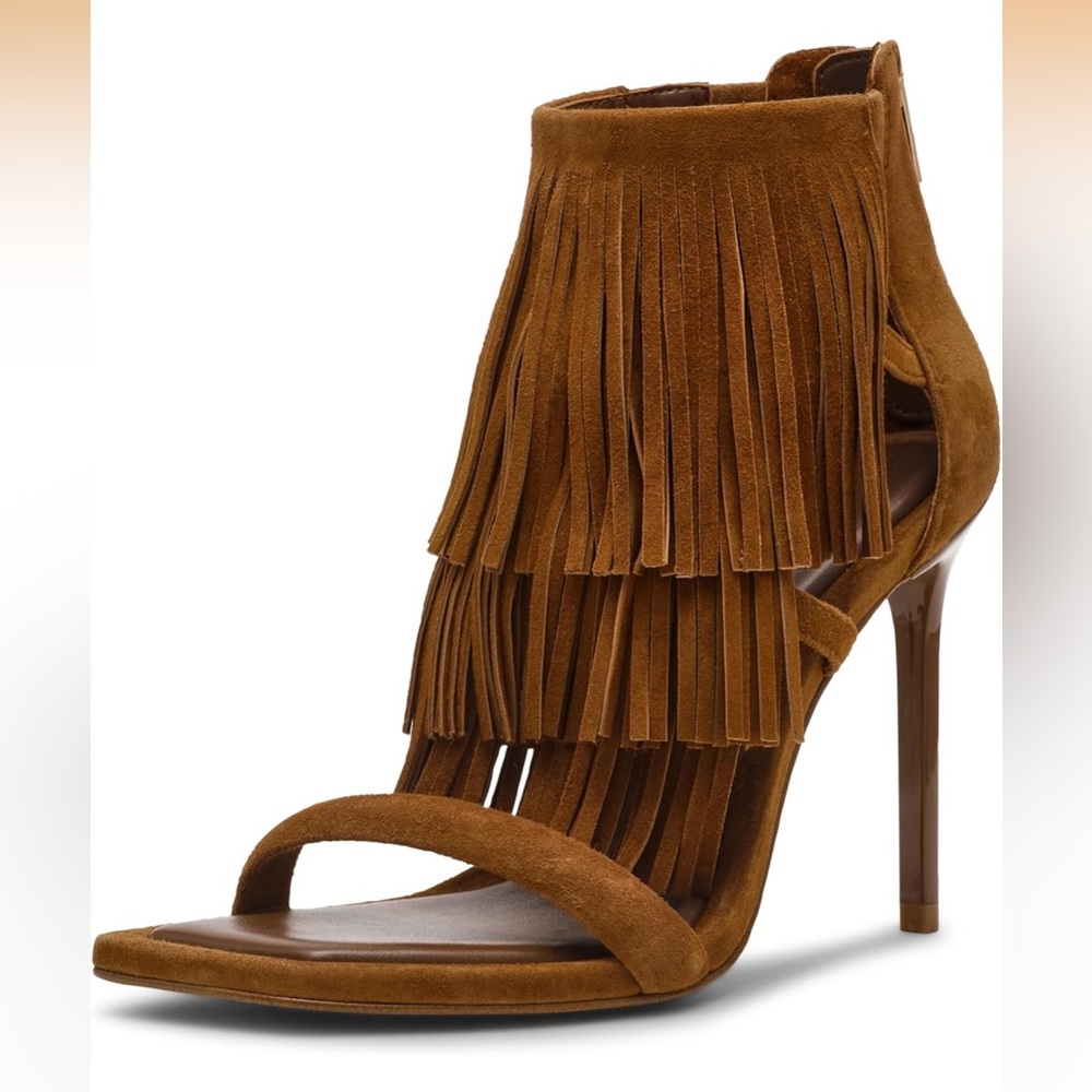 NIB STEVE MADDEN FRINGZY HEELS💜